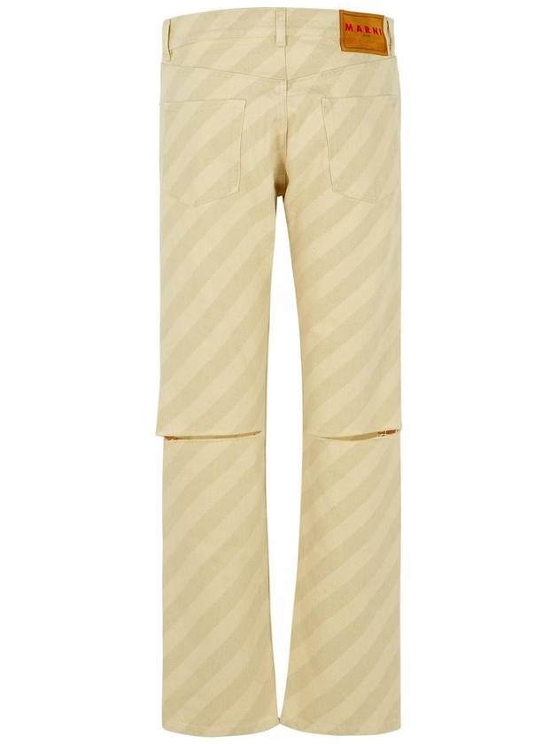 Marni Beige Cotton Jeans - MARNI - BALAAN 3