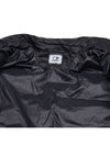 D.D. Shell Collar Zip Down Padding Black - CP COMPANY - BALAAN 9