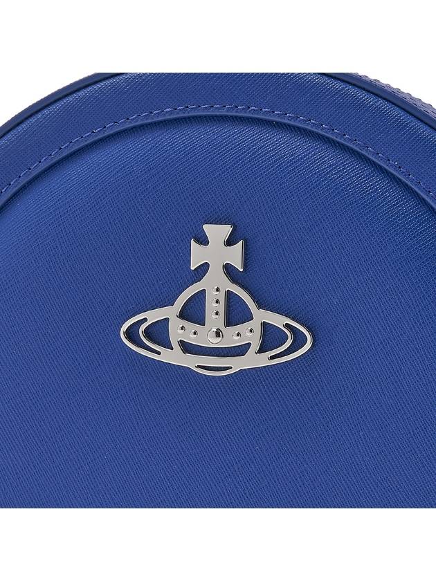 Ruby Round Saffiano Cross Bag Blue - VIVIENNE WESTWOOD - BALAAN 7