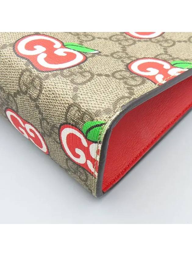 624881 Jagard GG Supreme Apple Logo Clutch - GUCCI - BALAAN 4