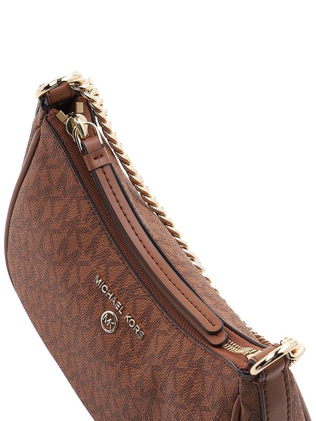 Jet Set Charm Small Nylon Gabardine Shoulder Bag Brown - MICHAEL KORS - BALAAN 9