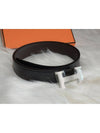 H Belt Buckle Reversible Leather Strap 32MM H064544CB86 - HERMES - BALAAN 5