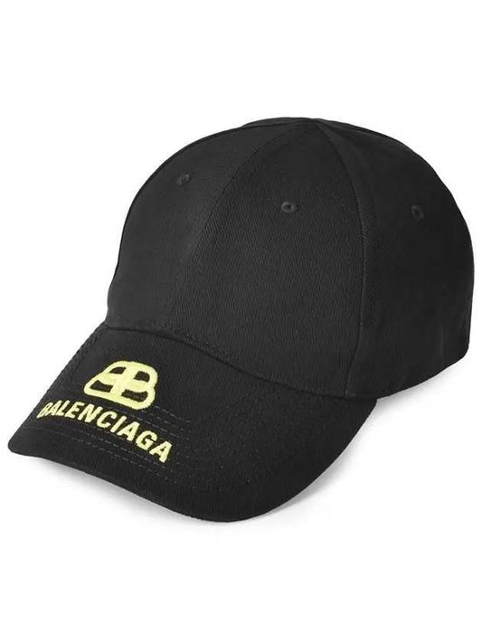 BB Logo Ball Cap Black - BALENCIAGA - BALAAN 1