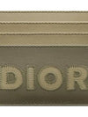 Logo Smooth Leather Card Wallet Khaki Green - DIOR - BALAAN 5