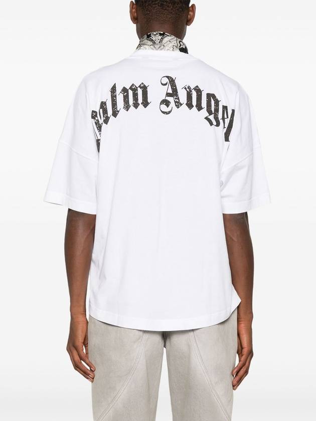 curved-logo T-shirt - PALM ANGELS - BALAAN 3