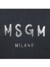 Milano Brushed Logo Crew Neck Long Sleeve T-Shirt Dark Grey - MSGM - BALAAN 4