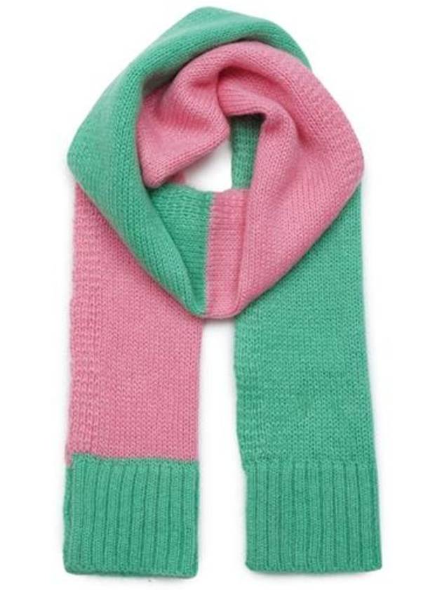 Color Block Muffler Pink Mint - JW ANDERSON - BALAAN 3