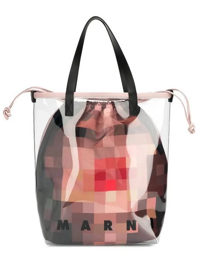 11Th Anniversary Pixel Grace PVC Tote Bag White - MARNI - BALAAN 2