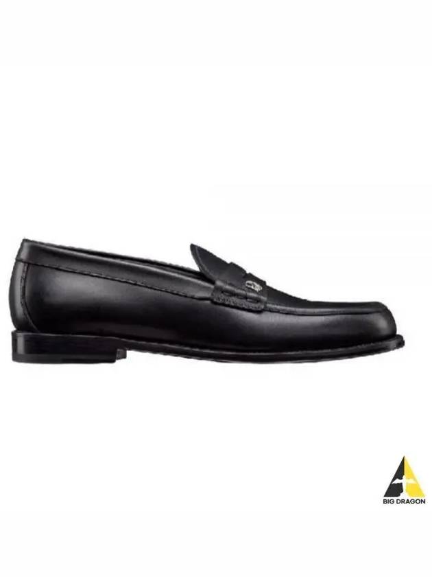 Granville Oblique Leather Loafer Black - DIOR - BALAAN 2