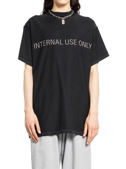 Inside Out Oversized Distressed Short Sleeve T-Shirt Black - BALENCIAGA - BALAAN 2