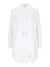 RWB Cotton Shirt Dress White - THOM BROWNE - BALAAN 2