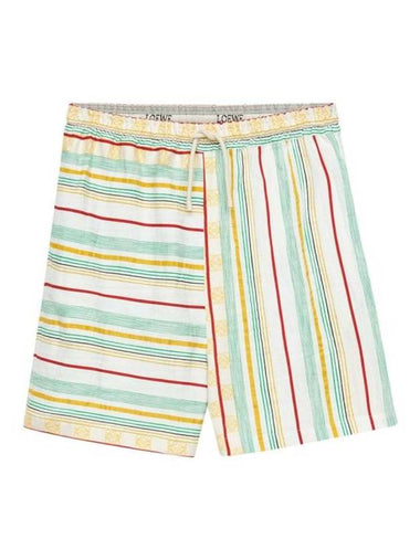 Paula Ibiza Short Pants H616Y04W374675 GREEN RED YELLOW MULTICOLOUR - LOEWE - BALAAN 1