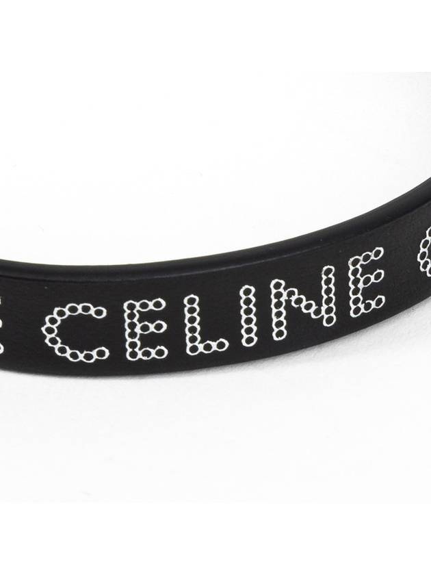 Monochroms Stud Bracelet Black - CELINE - BALAAN 6