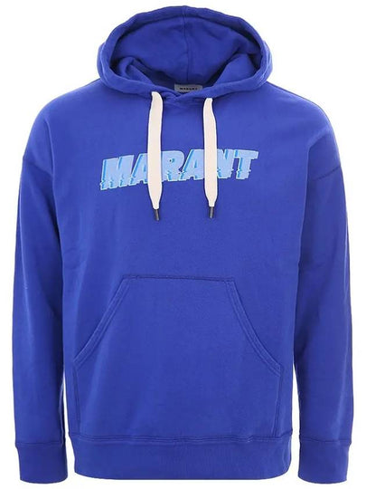 Miley Logo Cotton Hoodie Blue - ISABEL MARANT - BALAAN 2