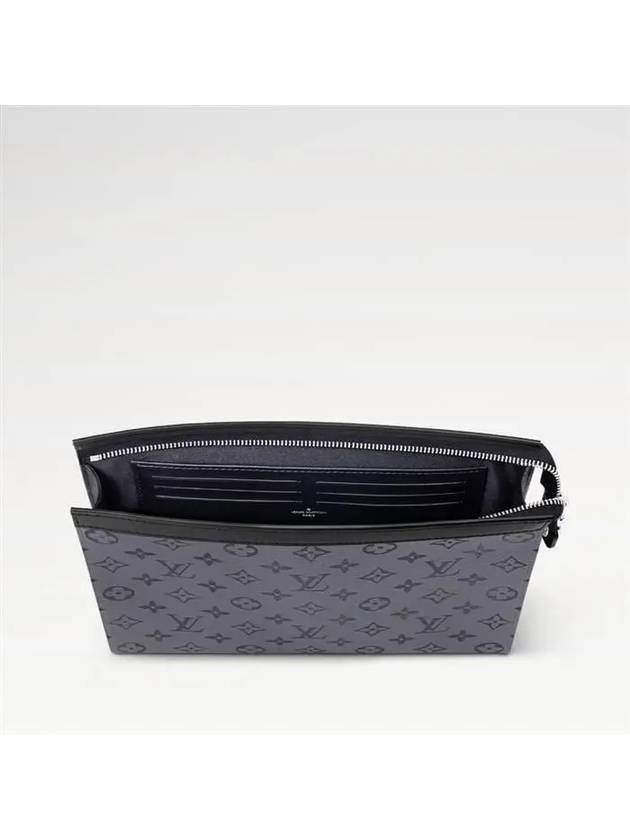 Monogram Eclipse Reverse Pochette Voyage MM Pouch Bag Grey - LOUIS VUITTON - BALAAN 4