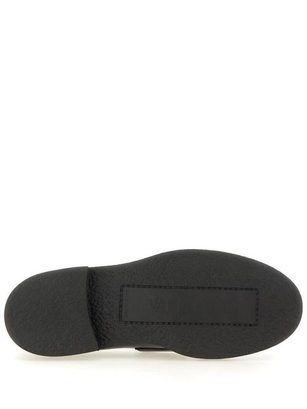 V Logo Locker Loafers Black - VALENTINO - BALAAN 7