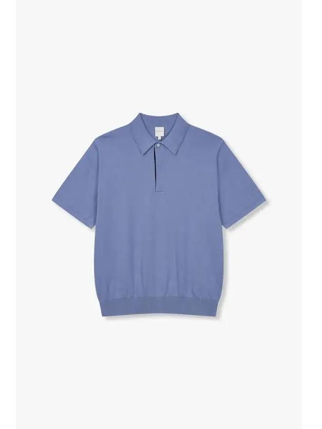 Short sleeve cotton polo knit blue - PAUL SMITH - BALAAN 1