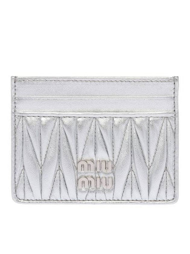 matelassé nappa-leather card holder - MIU MIU - BALAAN 1