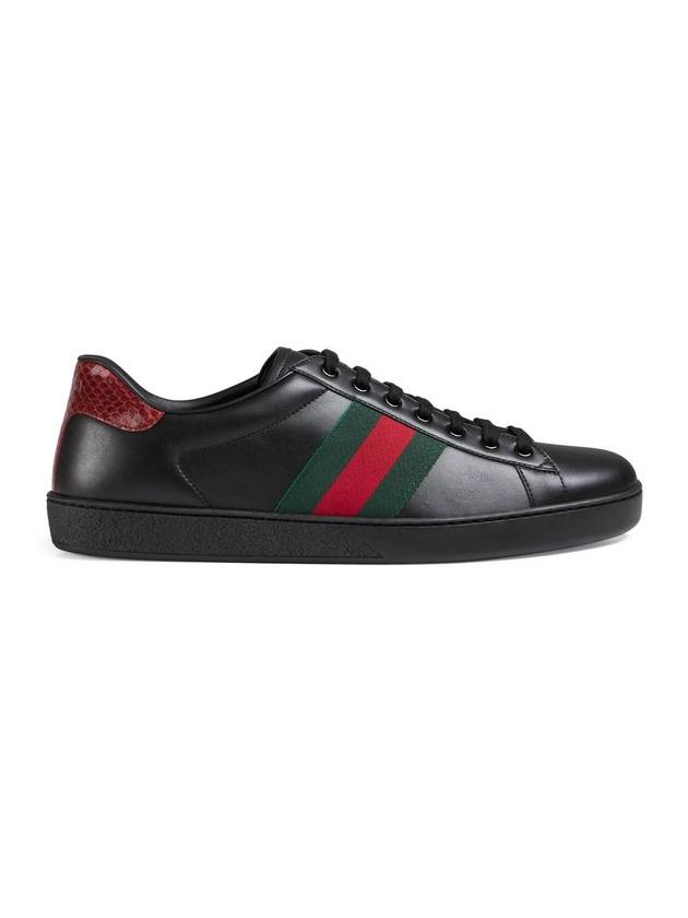 Ace Low Top Sneakers Black - GUCCI - BALAAN 1