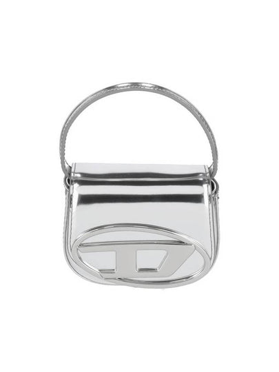 1DR Compact Mirrored Leather Shoulder Bag Silver - DIESEL - BALAAN 2