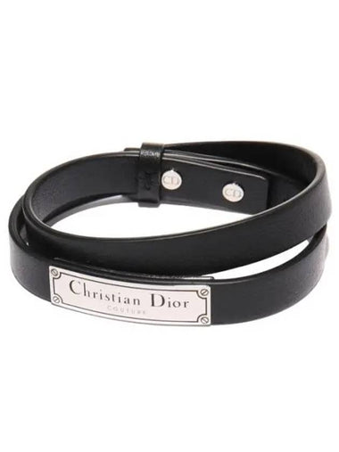 leather double bracelet - DIOR - BALAAN 1