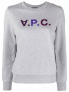 Logo Print Sweatshirt Grey - A.P.C. - BALAAN 3