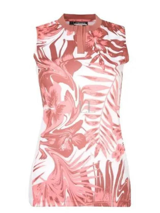 Golf Meya Print Sleeveless Top GWJT07430 S183 Women's Meya Print Sleeveless Top - J.LINDEBERG - BALAAN 2