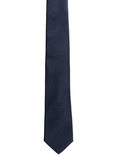 Silk Tie Navy - SALVATORE FERRAGAMO - BALAAN 1