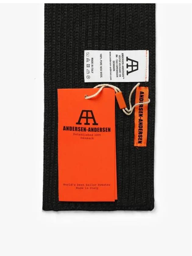 ANDERSEN ANDERSEN Short Scarf Black Scarf - ANDERSEN-ANDERSEN - BALAAN 3