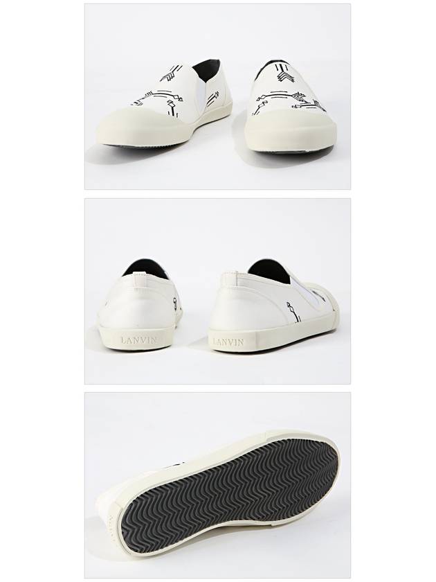 Printed Slip-on White - LANVIN - BALAAN 6