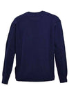 Lambswool GRS Crew Neck Knit Top Navy - CP COMPANY - BALAAN 3