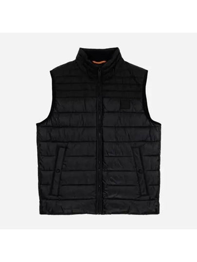 Water Repellent Regular Fit Stand Collar Puffer Vest Black - HUGO BOSS - BALAAN 2