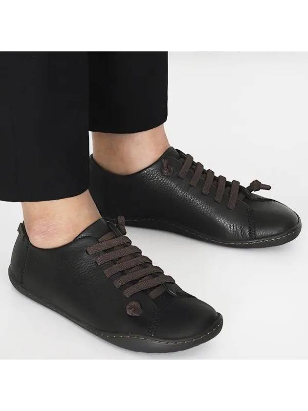 Peu Leather Low Top Sneakers Black - CAMPER - BALAAN 2
