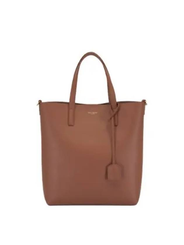 Shopping Toy Supple Leather Tote Bag Brown - SAINT LAURENT - BALAAN 2