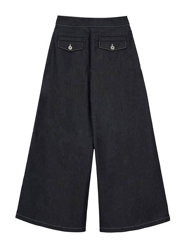 SLIT WIDE DENIM PANTS BK black - TIBAEG - BALAAN 5