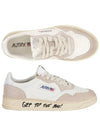 Women's Medalist Suede Lettering Low-Top Sneakers - AUTRY - BALAAN 2