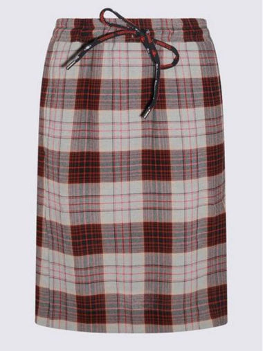 Kilt Check Midi A-Line Skirt Red - VIVIENNE WESTWOOD - BALAAN 1