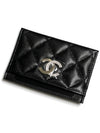 logo card wallet black - CHANEL - BALAAN 6