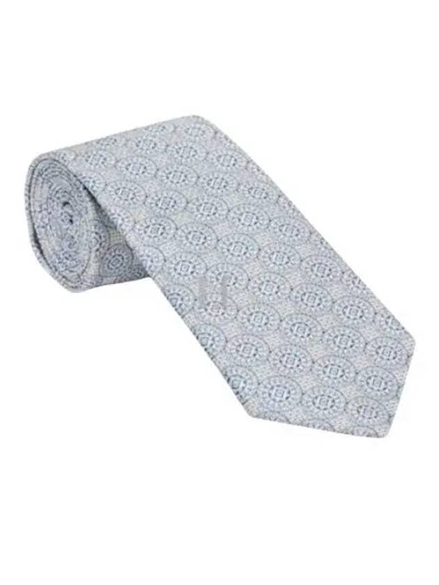 Silk Jacquard Tie Grey - BRUNELLO CUCINELLI - BALAAN 2