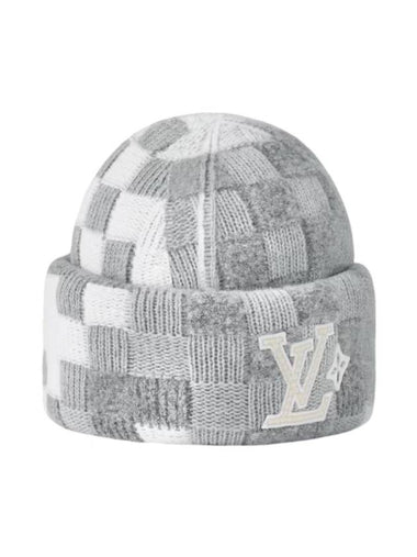 Crush Damouflage Pearl Beanie Light Grey - LOUIS VUITTON - BALAAN 1