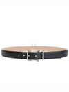 Skull Buckle Leather Belt Black - ALEXANDER MCQUEEN - BALAAN 2