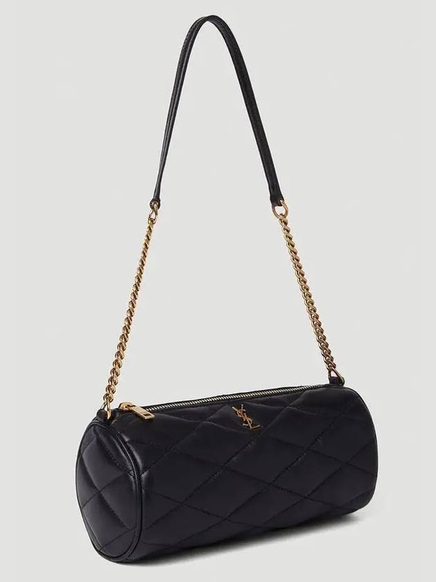 Tube Quilting Small Shoulder Bag Black - SAINT LAURENT - BALAAN 4