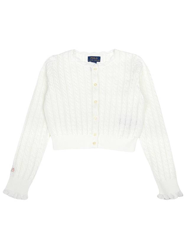 Junior Cardigan 313 934999 002 DECKWASH WHITE - POLO RALPH LAUREN - BALAAN 2