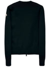 Women's Padded Wool Cardigan Black - MONCLER - BALAAN 3