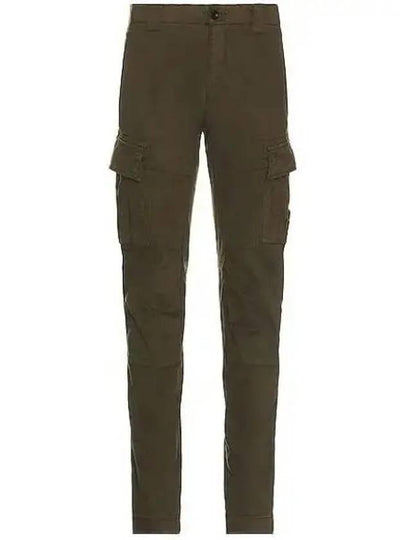 Stretch Satin Cargo Straight Pants Green - CP COMPANY - BALAAN 2