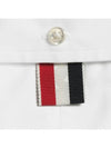 Diagonal Stripe Satin Weave Supima Oxford Shirt White - THOM BROWNE - BALAAN 5