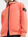 Wappen Patch Soft Shell Hooded Jacket Orange - STONE ISLAND - BALAAN 4