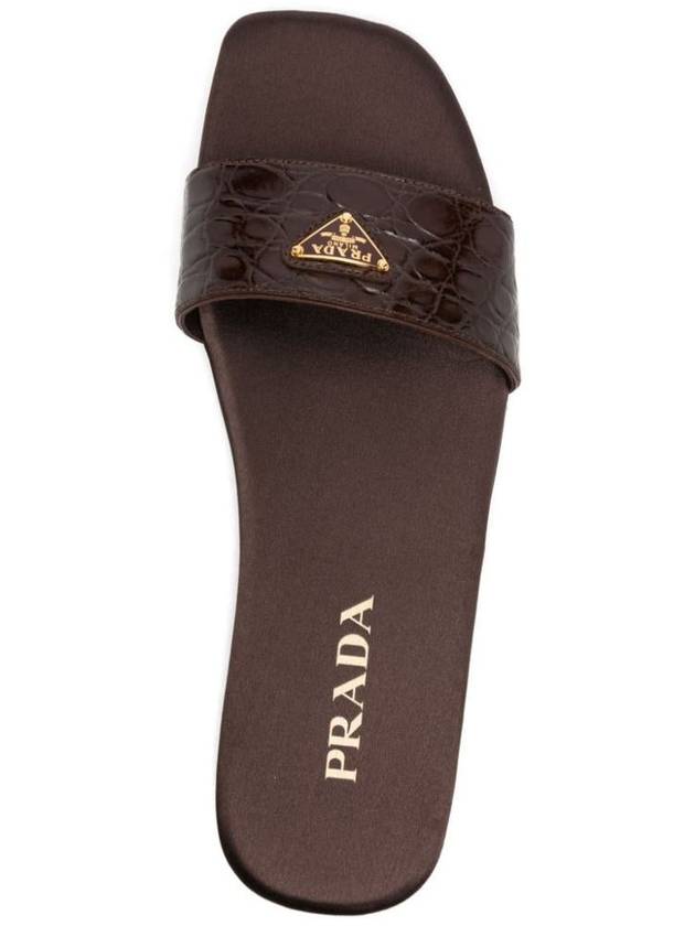 Sandals 1XX355FD0053LNT F0324 Brown - PRADA - BALAAN 5