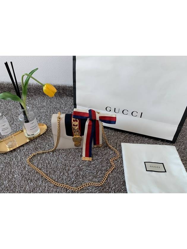 Mini cross chain gold plated Sylvie bag - GUCCI - BALAAN 6