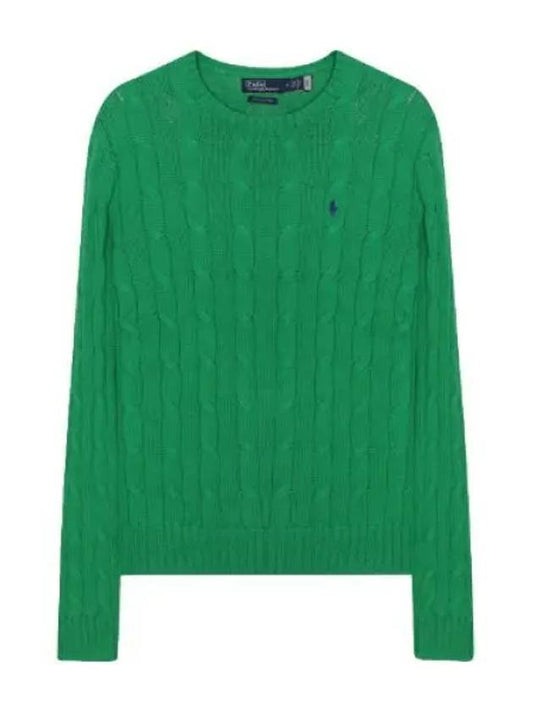 Pony logo embroidered cable knit women - POLO RALPH LAUREN - BALAAN 1